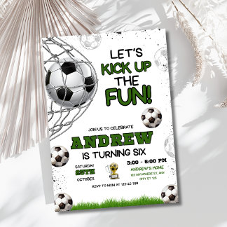 Einladung zum Geburtstag von Fußball, Boy Football