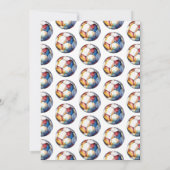 Einladung zum Geburtstag von Fußball - Fußball - K (Rückseite)