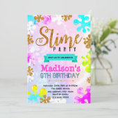 Einladung zum Geburtstag von Glitzer Slice (Stehend Vorderseite)