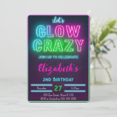 Einladung zum Geburtstag von Glow (Stehend Vorderseite)