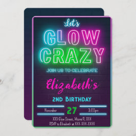 Einladung zum Geburtstag von Glow