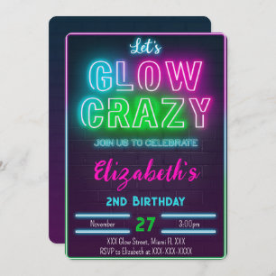 Einladung zum Geburtstag von Glow