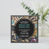 Einladung zum Geburtstag von Graffiti (Stehend Vorderseite)