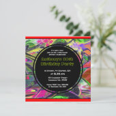 Einladung zum Geburtstag von Graffiti (Stehend Vorderseite)