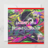 Einladung zum Geburtstag von Graffiti (Rückseite)