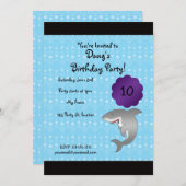 Einladung zum Geburtstag von Haifischen (Vorne/Hinten)