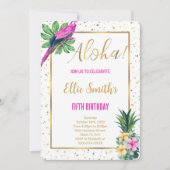 Einladung zum Geburtstag von Hawaii (Vorderseite)