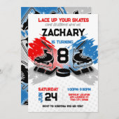 Einladung zum Geburtstag von Hockey zum Thema RED (Vorne/Hinten)