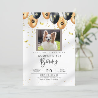 Einladung zum Geburtstag von Hunden