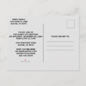 Einladung zum Geburtstag von Jungen zum Spaß #11 (Rückseite)