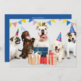 Einladung zum Geburtstag von Kindern, Hunde, Name