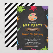 Einladung zum Geburtstag von Kunstwerken (Vorne/Hinten)