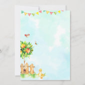 Einladung zum Geburtstag von landwirtschaftlichen (Rückseite)