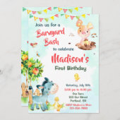 Einladung zum Geburtstag von landwirtschaftlichen (Vorne/Hinten)