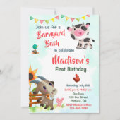 Einladung zum Geburtstag von landwirtschaftlichen (Vorderseite)