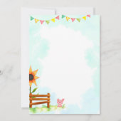 Einladung zum Geburtstag von landwirtschaftlichen (Rückseite)