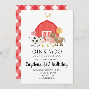 Einladung zum Geburtstag von landwirtschaftlichen