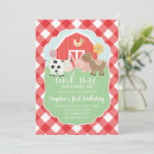 Einladung zum Geburtstag von landwirtschaftlichen (Stehend Vorderseite)