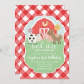 Einladung zum Geburtstag von landwirtschaftlichen (Vorne/Hinten)