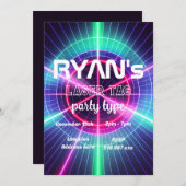 Einladung zum Geburtstag von Lasertag individuell  (Vorne/Hinten)