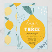 Einladung zum Geburtstag von Lemon (Vorne/Hinten)