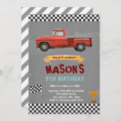 Einladung zum Geburtstag von LKW (Vorne/Hinten)