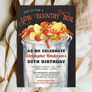 Einladung zum Geburtstag von Low Country Boil