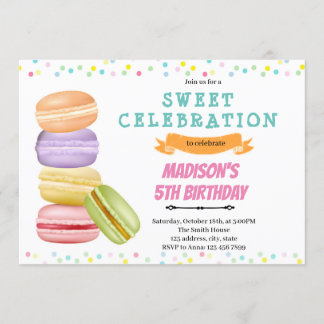 Einladung zum Geburtstag von Macaron