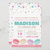 Einladung zum Geburtstag von Macaroon (Vorne/Hinten)