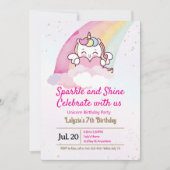 Einladung zum Geburtstag von Mädchen (Vorderseite)