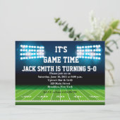 Einladung zum Geburtstag von Man Football Custom (Stehend Vorderseite)