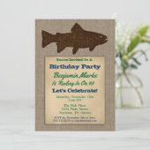 Einladung zum Geburtstag von männlichen Rustikalen (Stehend Vorderseite)