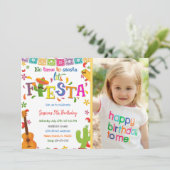 Einladung zum Geburtstag von mexikanischer Fiesta  (Stehend Vorderseite)