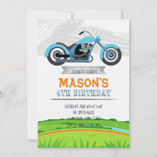 Einladung zum Geburtstag von Motorrädern