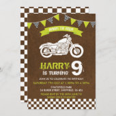 Einladung zum Geburtstag von Motorrädern (Vorne/Hinten)