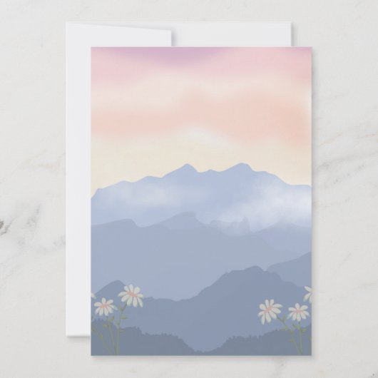 Einladung zum Geburtstag von Mountain (Rückseite)