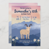 Einladung zum Geburtstag von Mountain (Vorne/Hinten)