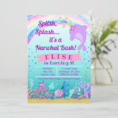 Einladung zum Geburtstag von Narwhal, Narwhal Pool (Stehend Vorderseite)