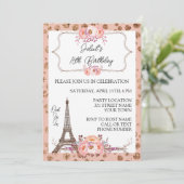 Einladung zum Geburtstag von Paris (Stehend Vorderseite)
