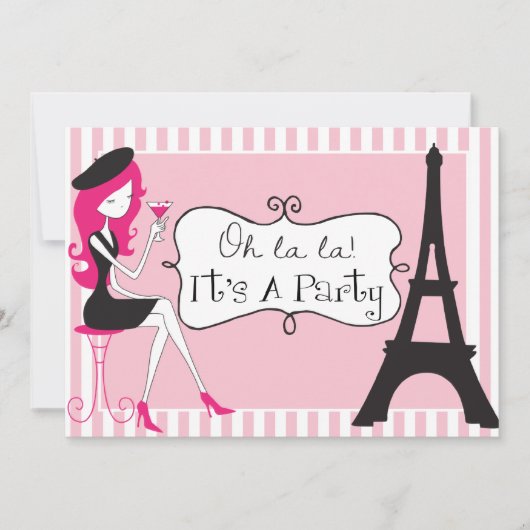 Einladung zum Geburtstag von Paris (Vorderseite)