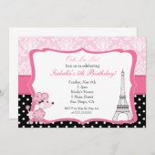 Einladung zum Geburtstag von Paris (Vorne/Hinten)