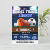 Einladung zum Geburtstag von Personal All Star Spo (Stehend Vorderseite)