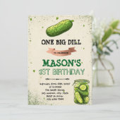 Einladung zum Geburtstag von Pickle (Stehend Vorderseite)