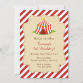 Einladung zum Geburtstag von Red Circus (Vorderseite)