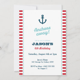 Einladung zum Geburtstag von Red Nautical