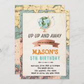 Einladung zum Geburtstag von Reisen (Vorne/Hinten)