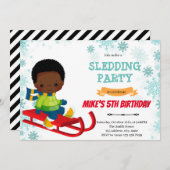 Einladung zum Geburtstag von Sled Boys (Vorne/Hinten)