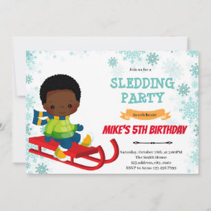 Einladung zum Geburtstag von Sled Boys
