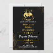 Einladung zum Geburtstag von Solid Gold (Vorderseite)