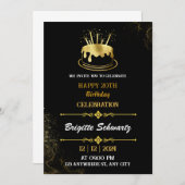 Einladung zum Geburtstag von Solid Gold (Vorne/Hinten)